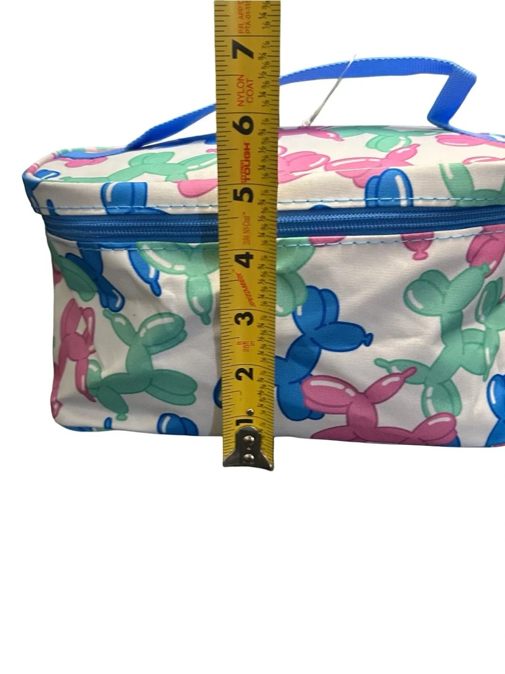 Makeup Carry Case Zippered Pouch Cosmetic Organizer 9” Balloon Dog Print New